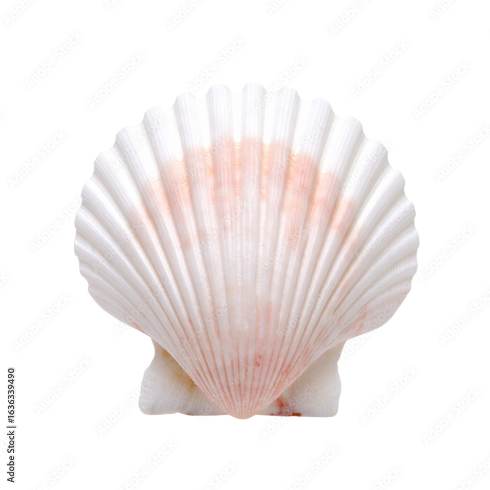 Fototapeta premium Seashell isolated on a transparent background; PNG