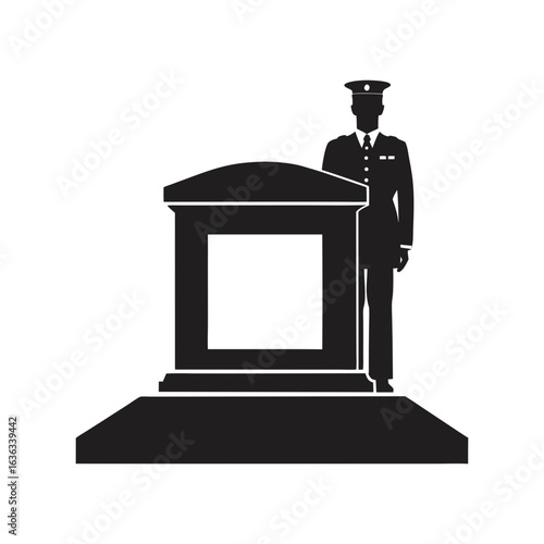 tomb of the unknown soldier illustration