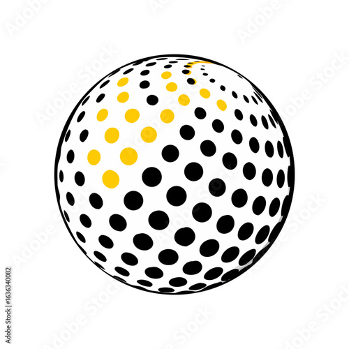 golf ball vector