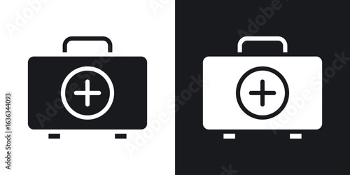 First aid icon flat, silhouette, vector illustrations. flat glyph designs