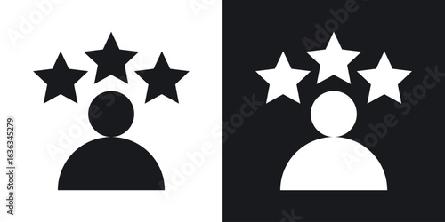 Customer satisfaction icon flat, silhouette, vector illustrations. flat glyph designs