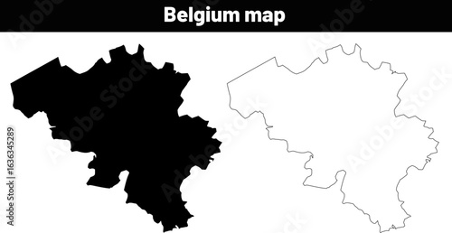 Belgium Outline Map