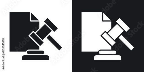 Code of conduct icon flat, silhouette, vector illustrations. flat glyph designs