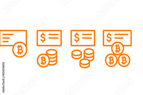 Understanding cryptocurrency transactions with digital cash, coins, and bank notes in action