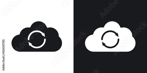 Backup icon flat, silhouette, vector illustrations. flat glyph designs