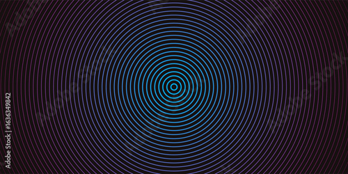 Neon flowing wavy lines on black background. Abstract sound wave design for ai concept, equalizer, audio record, voice assistant. Blue, pink orange gradient curve stripes. Synthwave wireframe net