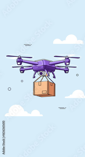 Drone delivery service modern technology for future logistics