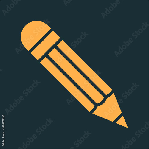 Pencil trendy practical important vector Illustration design lovely colorful background
