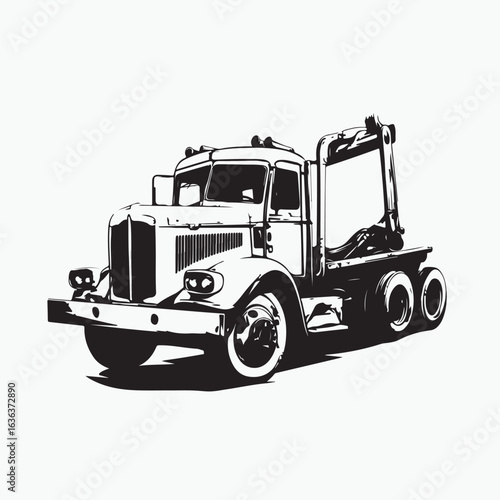 vector illustration of a truck