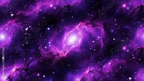Wallpaper Mural Purple Nebula Stunning Galaxy Scene with Sparkling Stars Torontodigital.ca