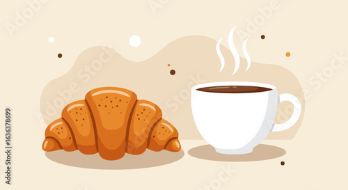 Croissant and Coffee: A Delicious Breakfast Combination