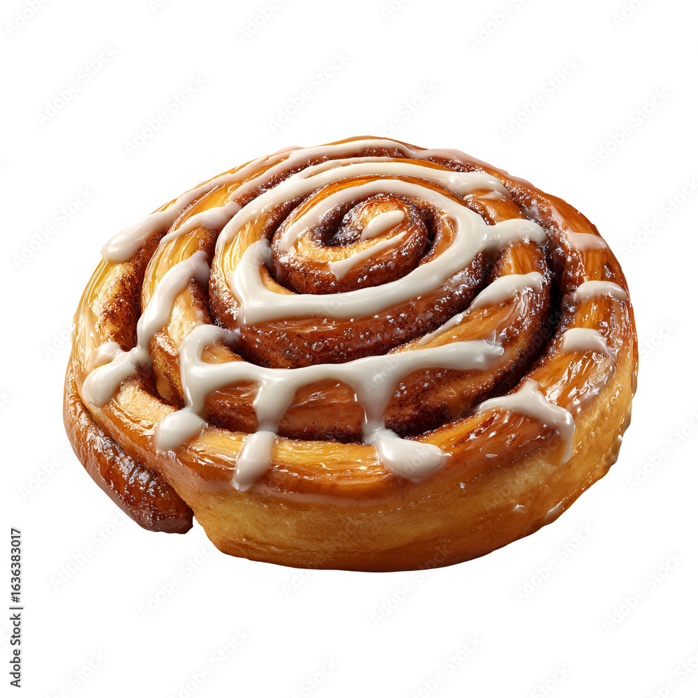 Fototapeta premium Delicious Cinnamon Roll Sweet Treat Bakery Pastry