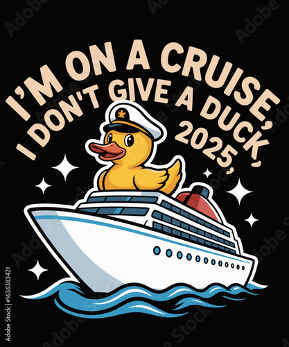 Funny Cruise 2025 – I Don’t Give a Duck Rubber Duck
