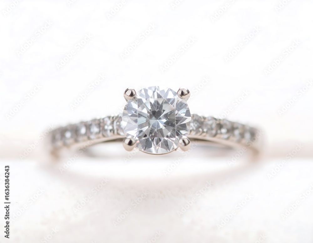 Fototapeta premium Close-up of a diamond ring (1)