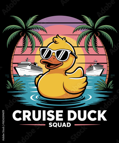 Funny Duck Cruise Rubber Duck Squad Vacation Cruise Ship