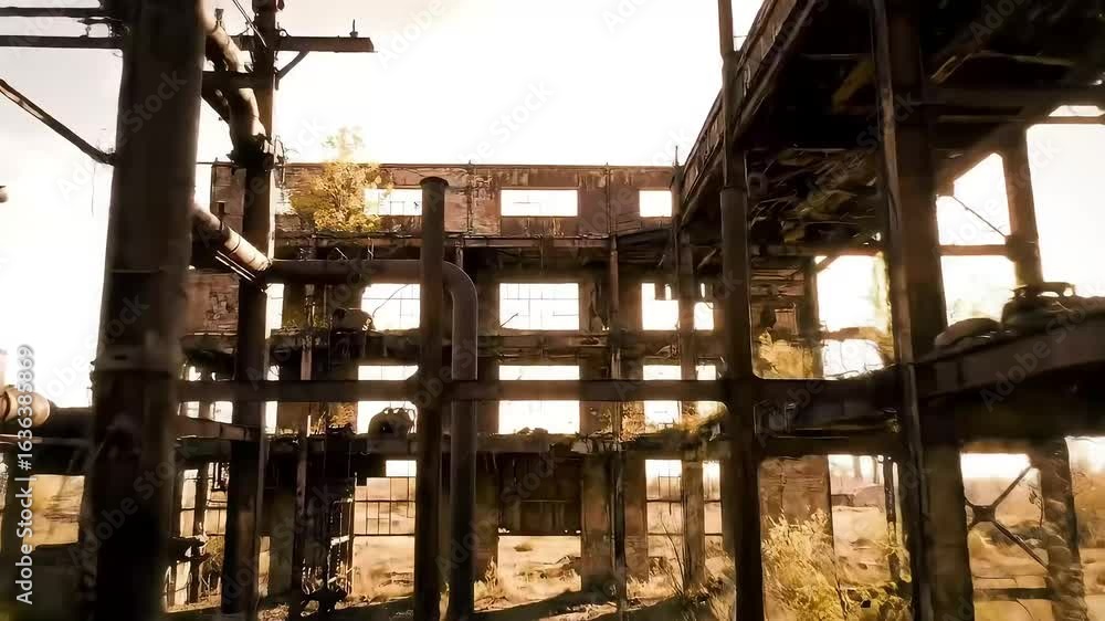 Abandoned Industrial Ruin A Haunting Glimpse of Decay Abandoned Industrial Ruin A Haunting Glimpse of Decay