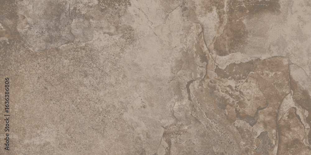 Naklejka premium Brown natural stone texture, digital tile surface