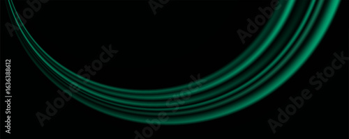 Green drapery silk fabric luxury background. Wavy abstract satin cloth vector texture pattern. Smooth shiny drape material curtain. Elegant velvet curve motion image realistic horizontal design.