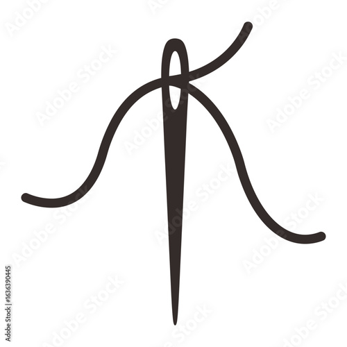Needle Thread Sewing Icon Minimalist Design