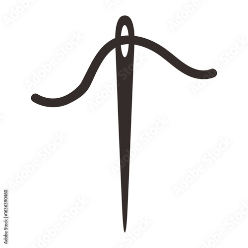 Needle Thread Sewing Icon Minimalist Design