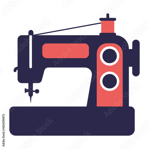 Sewing Machine Icon Minimalist Design