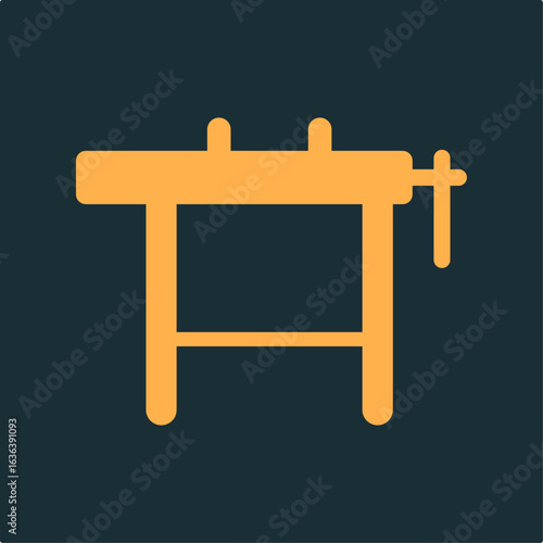 Workbench practical important vector Illustration design elegant colorful background