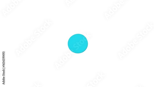 Free Download 白い背景の中心に配置されたシンプルな水色の円 - GFXLoad