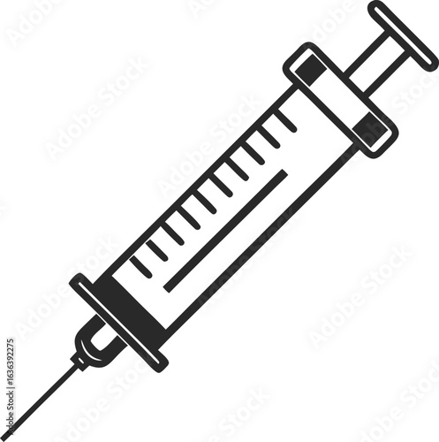 syringe isolated on white background