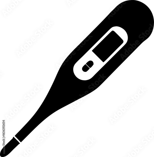digital thermometer isolated on white
