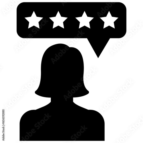 vector silhouette of a woman