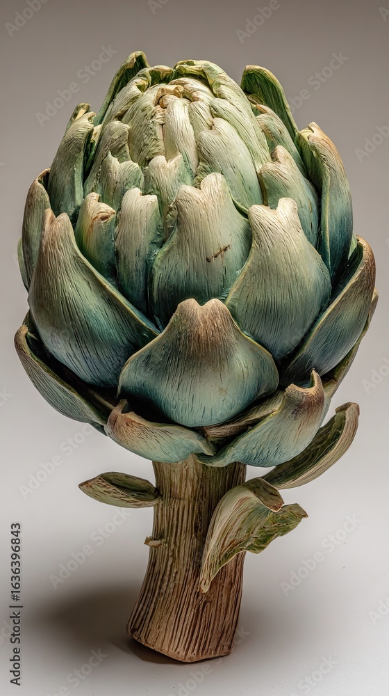 Fototapeta premium Ceramic artichoke sculpture