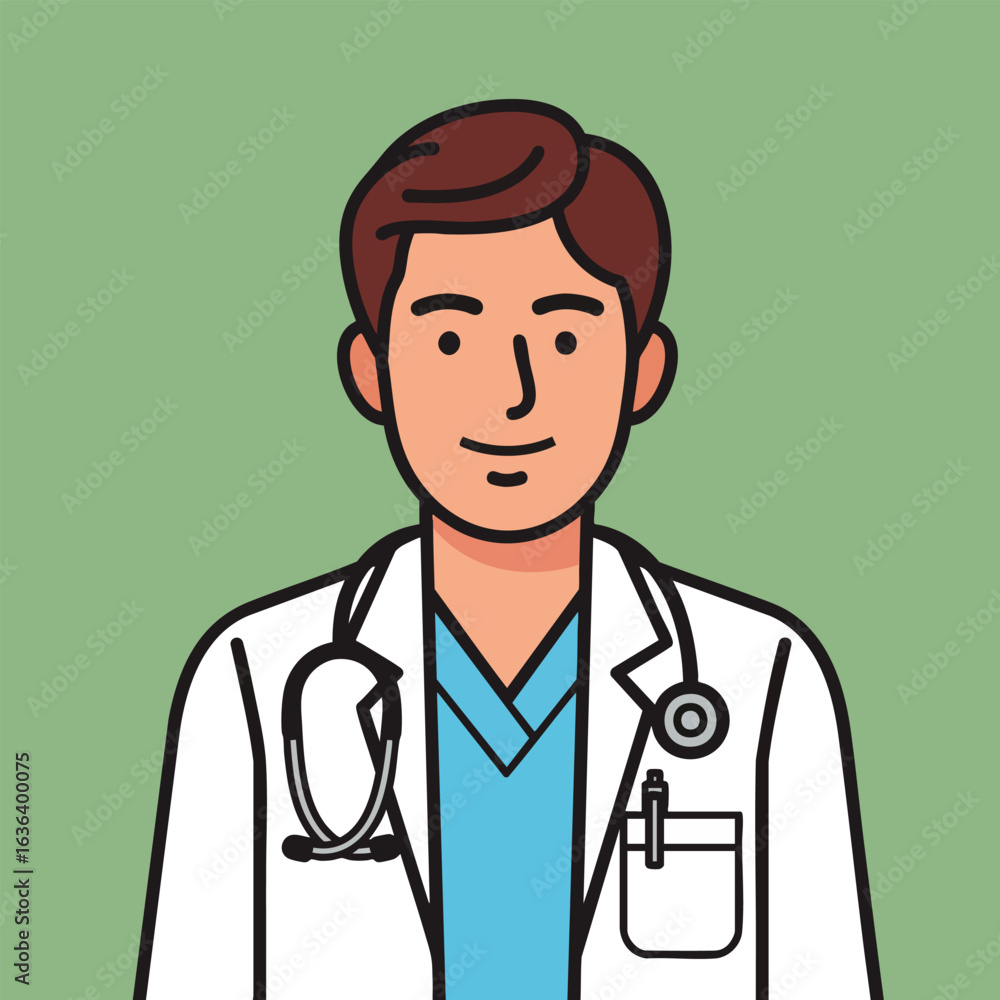Fototapeta premium doctor with stethoscope