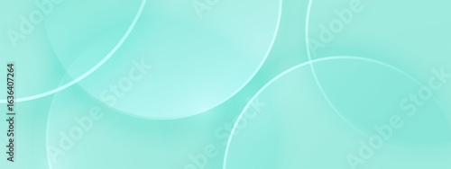 Minimal 3D product display background with glass transparent disk in top view. Circles glass background. Simple modern design use for template cover business concept. 