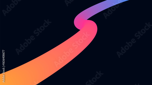 Fluid Wave Elements of Colorful Squiggly Designs.Vector Graphic Pattern with Wavy Lines in Bright Colors.