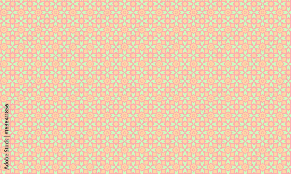 Traditional Seamless Batik Pattern with Floral Motifs Traditional Seamless Batik Pattern with Floral Motifs