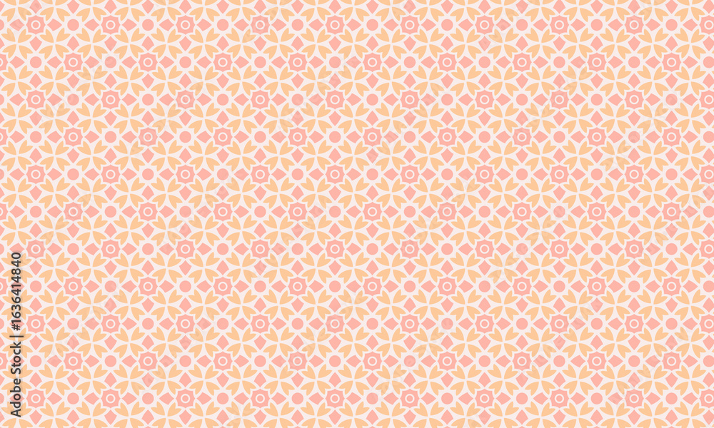 Traditional Seamless Batik Pattern with Floral Motifs Traditional Seamless Batik Pattern with Floral Motifs