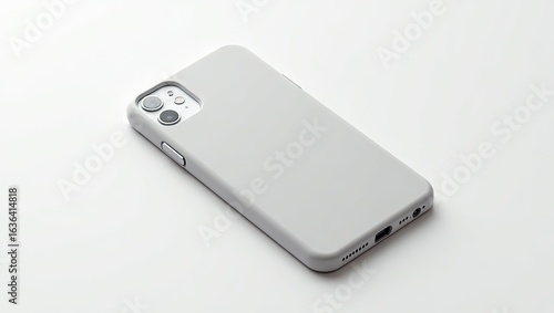 Wallpaper Mural Light gray smartphone case on a white surface. Torontodigital.ca