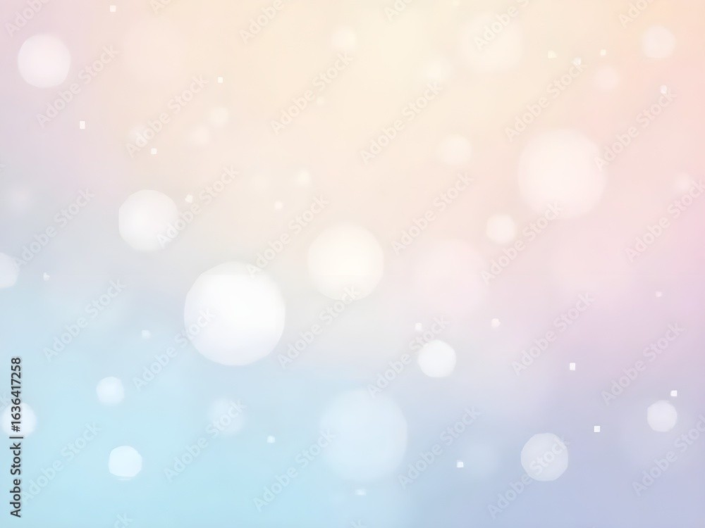 Obraz premium Dreamy pastel bokeh background with soft light and ethereal glow perfect for adding a touch of magic to your creative projects or elegant designs