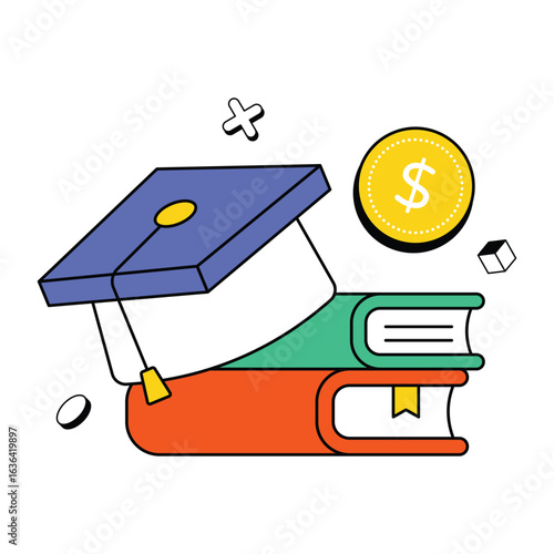 education Savings Plan  Concept Vector Icon Eps 10 File