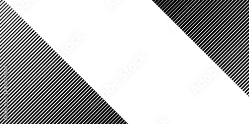 Horizontal line pattern. From thin line to thick. Parallel stripe. Black streak on white background. Straight gradation stripes. Abstract geometric patern. Faded dynamic backdrop. Vector background