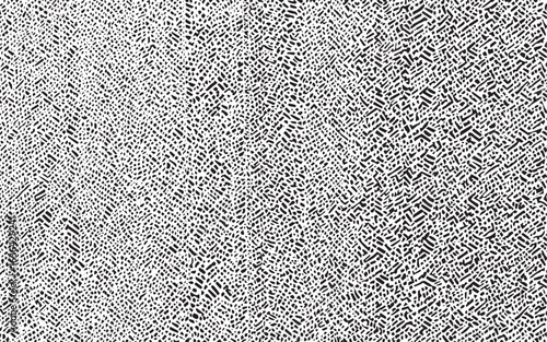 Black and White Distressed Crosshatch Grunge Texture Pattern, Herringbone Pattern Texture for Graphic Design, Abstract Black and White Stereogram Hidden Vector illustration on transparent background