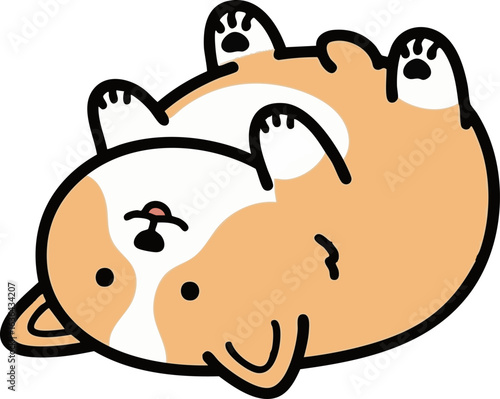 Tummy Up Corgi Blob