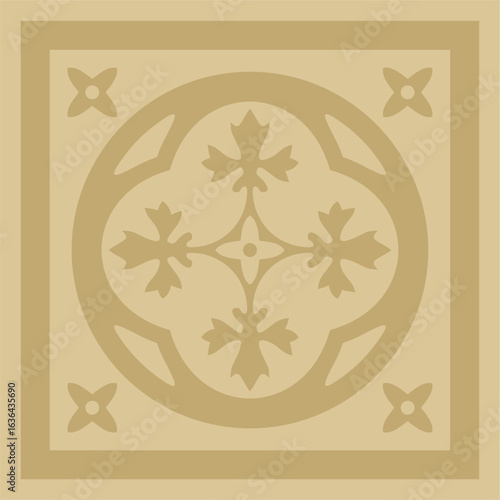 Vector gold ancient Roman ornament elements. Classic European parts of patterns. Lili and Krovns
