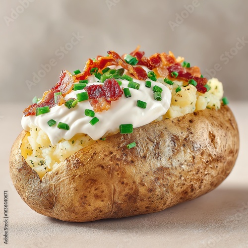 Quick microwave recipes Delicious loaded baked potato with toppings