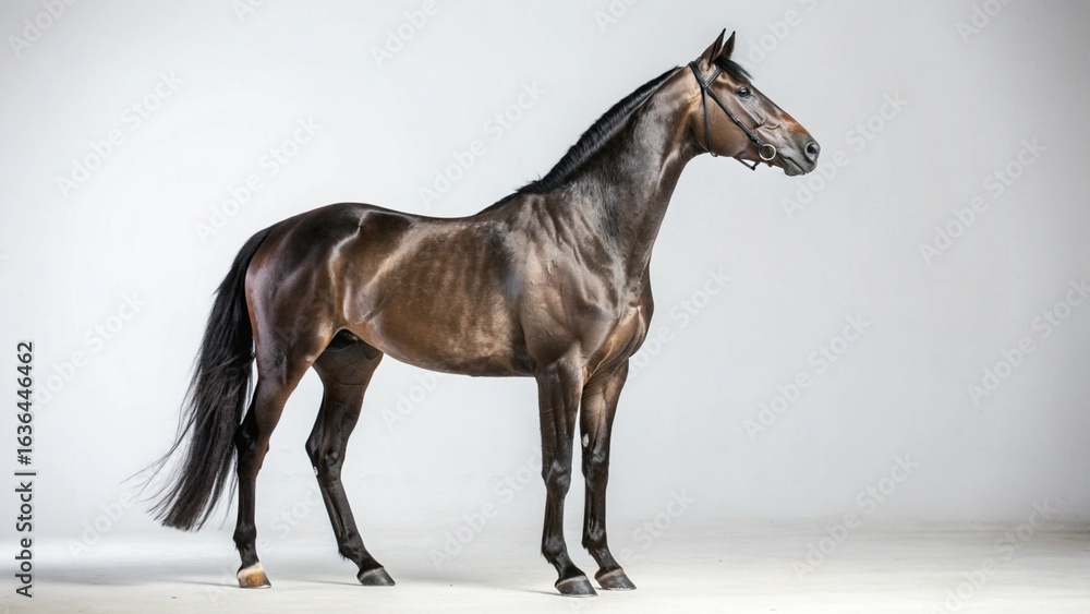 Obraz premium Horse on studio background