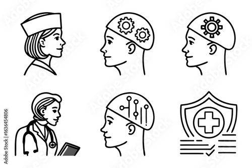 Medical and technology icons