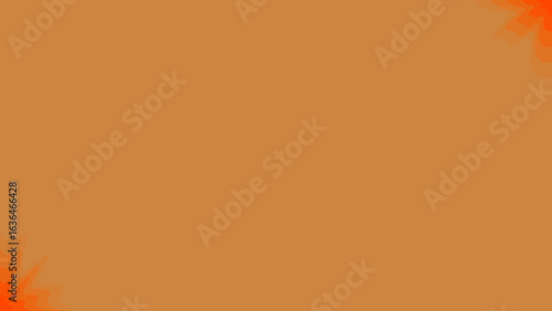 A vibrant abstract background with fiery orange splashes on a warm terracotta hue, suggesting energy and creativity.