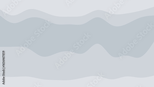 Soft, flowing abstract waves in calming shades of blue and gray create a serene and modern background.