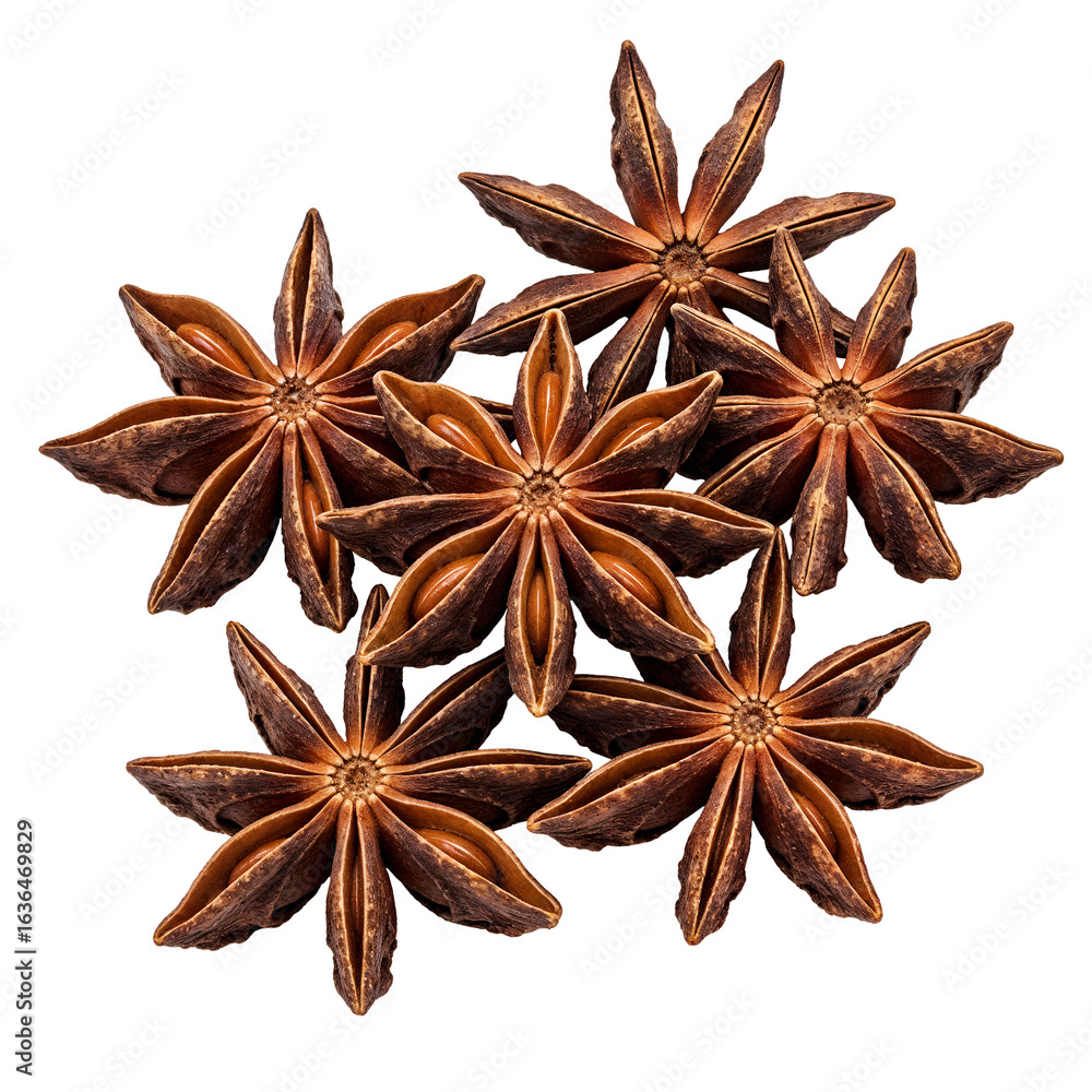 Star anise (anise) , isolated on transparent background, png Star anise (anise) , isolated on transparent background, png
