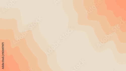 An abstract and modern background features soft, undulating waves of warm orange and creamy beige hues, creating a gentle and inviting gradient design.